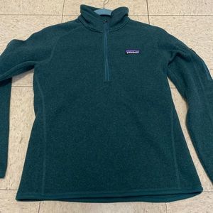 Patagonia Better Sweater 1/4 Zip Green Small
